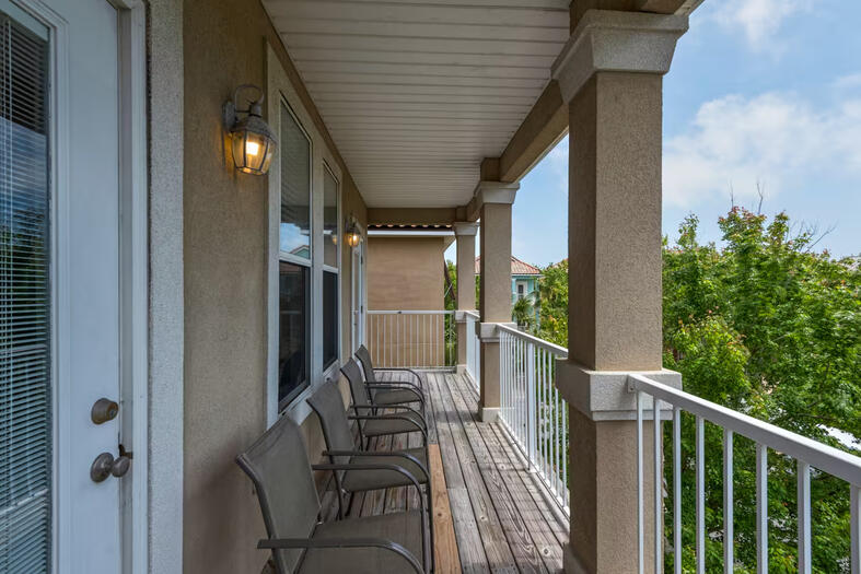 Destin Florida Vacation Rental Third Floor Balcony view of third floor balcony